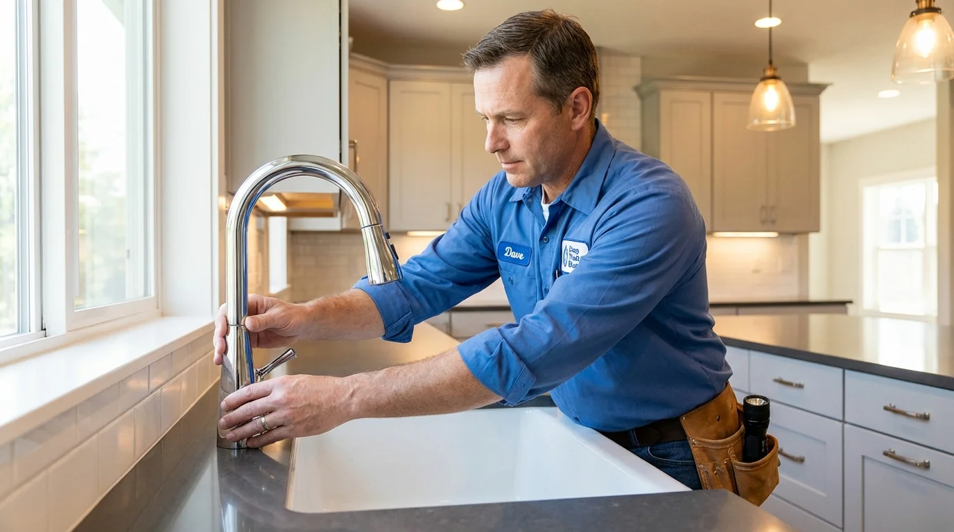 Kitchen faucet installation by Johns Plumbing LLC in Lake Wales